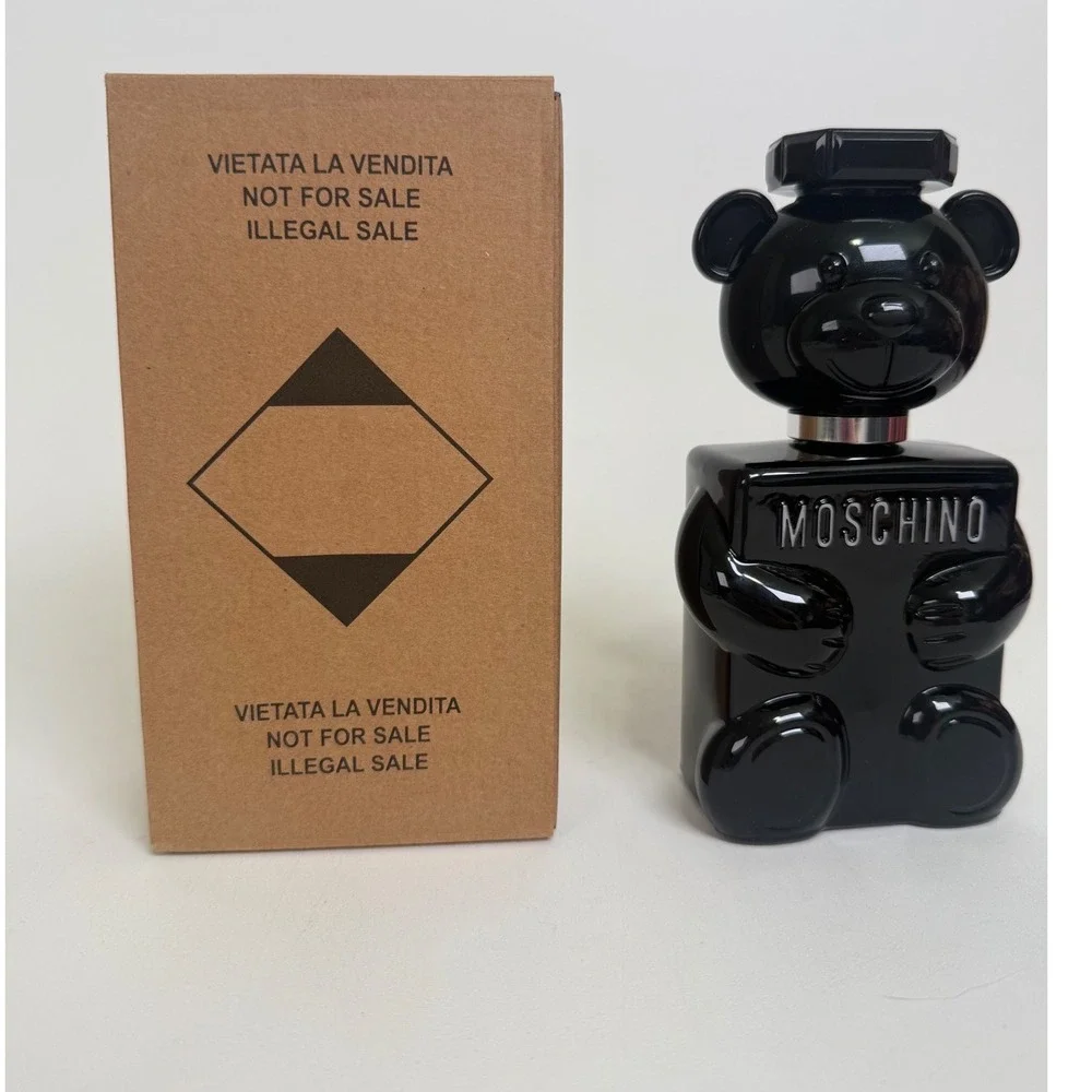 Moschino Toy Boy EDP Men's Spicy Woody Ambery Black Teddy Bear Tester 3.4 oz New